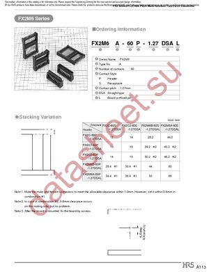 FX2M6A-60P-1.27DSAL(71) datasheet  